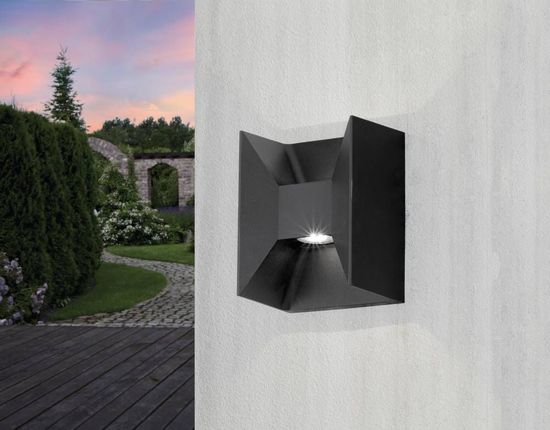 Eglo 93319 MORINO LED Außen-Wand-/Deckenleuchte 2x2,5W Anthrazit Warmweiss IP44