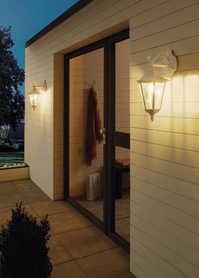 Eglo 93445 NAVEDO E27 Außen-Wand-/Deckenleuchte downlight Weiss IP44 9002759934453