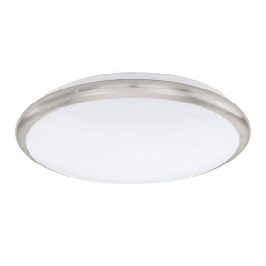 Eglo 93498 Manilva LED Wandleuchte / Deckenleuchte 12W Stahl nickel-matt weiss