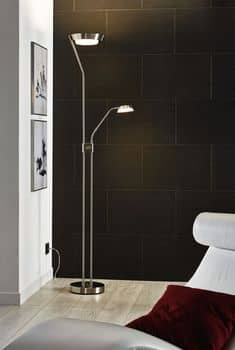 Eglo 93713 Sarrione LED Stehleuchte Stahl nickel-matt satiniert