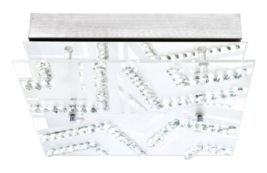 Eglo 93921 Verdesca LED Deckenleuchte 4x5.4W Stahl chrom weiss klar