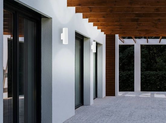 Eglo 94101 RIGA LED Außen-Wand-/Deckenleuchte 2x2,8W Weiss IP44