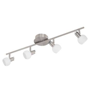 Eglo 94256 Sesto 2 LED Spot 4x3.3W Stahl nickel-matt chrom weiss lackiert