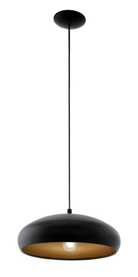 Eglo Hängeleuchte Mogano E27 schwarz und Kupfer