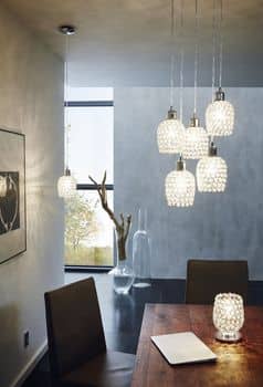 Eglo 94896 Bonares 1 Pendelleuchte E27 Stahl Chrom