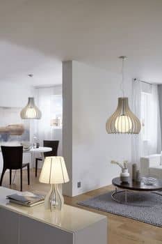 Eglo 94947 Cossano Tischleuchte E27 Holz Weiss