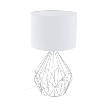 Eglo 95187 Pedregal 1 Tischleuchte E27 Stahl Chrom