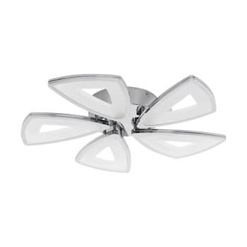 Eglo 95221 Amonde LED Deckenleuchte 5x6W Propeller Chrom