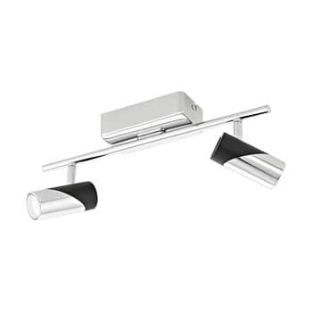 Eglo 95436 Bernedo LED Spot 2x5W Alu Stahl Chrom Schwarz