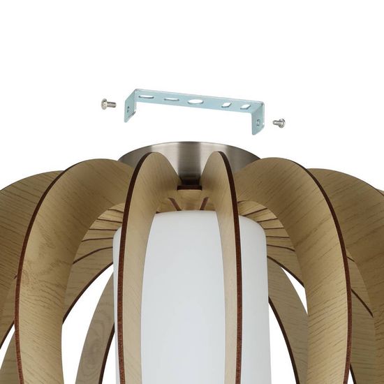 Eglo 95597 STELLATO 1 E27 Deckenleuchte Ø400mm Ahorn Weiss