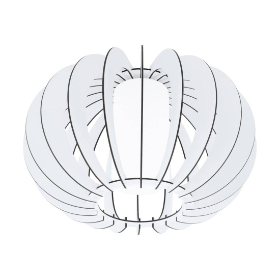 Eglo 95605 Stellato 2 Deckenleuchte E27 Holz Glas weiss