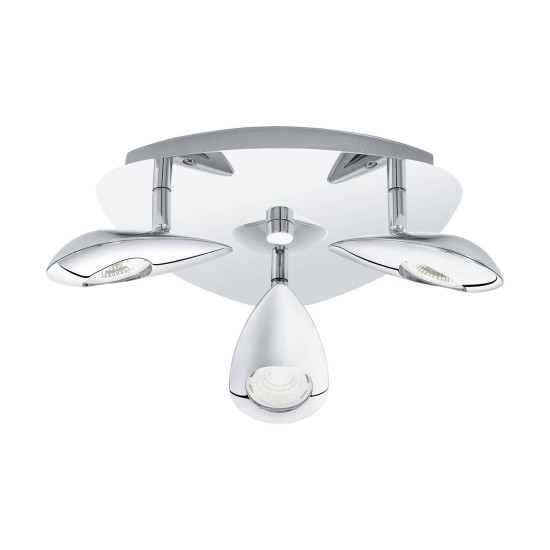 Eglo 95752 Pedregal LED Deckenleuchte 3x3,3W Stahl Chrom
