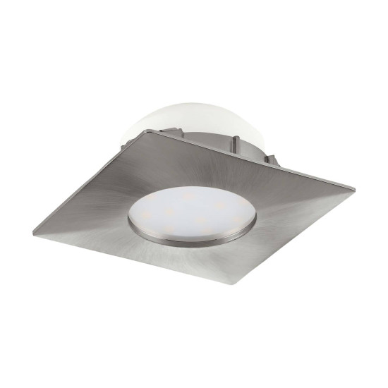 Eglo 95799 Pineda LED Einbauleuchte 1x6W 7,8x7,8cm Nickel