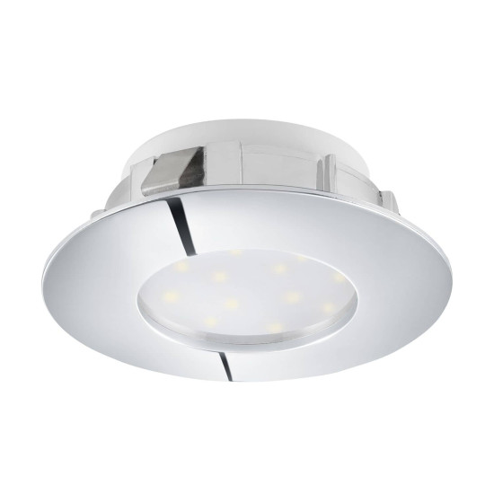 Eglo 95818 Pineda LED Einbauleuchte 1x6W Ø7,8cm Chrom IP44