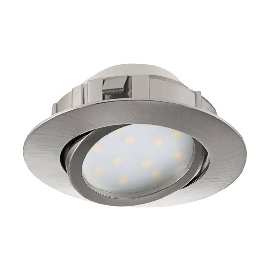 Eglo 95856 Pineda LED Einbauleuchte 1x6W schwenkbar Ø8,4cm Nickel