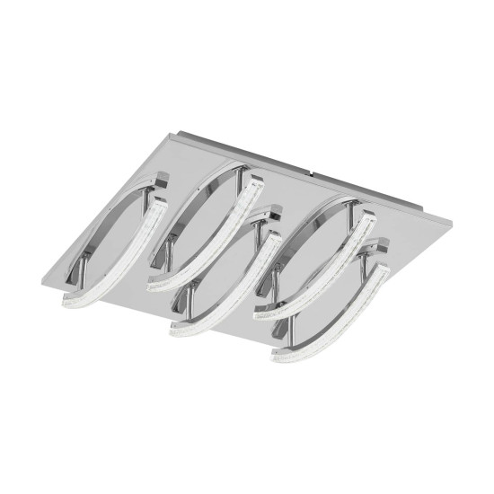 Eglo 96095 Pertini LED Deckenleuchte 5x4,3W Stahl Alu Chrom