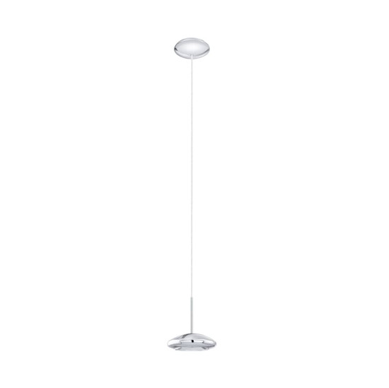 Eglo 96507 Tarugo 1 LED Pendelleuchte 5,2W chrom weiss