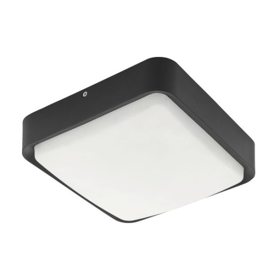 Eglo 97295 PIOVE-C LED Außen-Wand- / Deckenleuchte 14W Schwarz Weiss Bluetooth Warmweiss IP44 Dimmbar