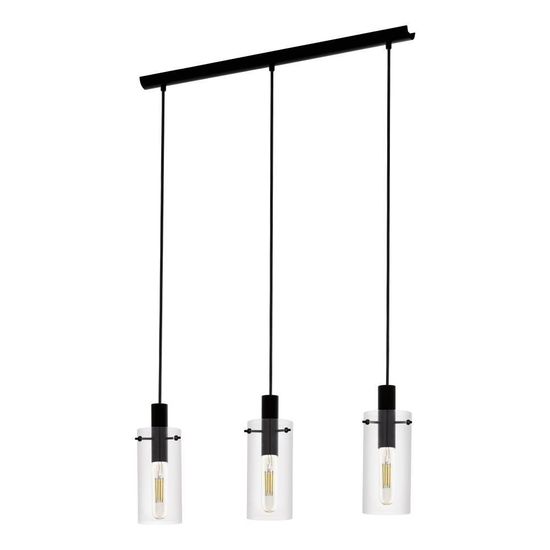 Eglo 97367 MONTEFINO E27 3-fach Hängeleuchte 730x110mm Schwarz