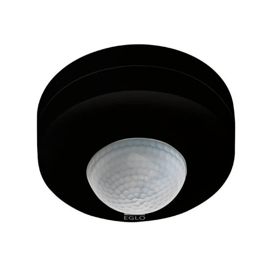 Eglo 97422 DETECT ME 6 Außen-Bewegungsmelder Sensor Ø90mm Schwarz Weiss IP44