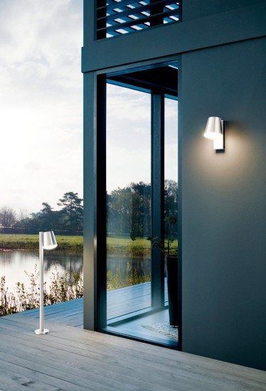 Eglo 97485 CALDIERO-C LED E27 Außen-Stehleuchte 9W 240x140mm Edelstahl Weiss IP44 9002759974855