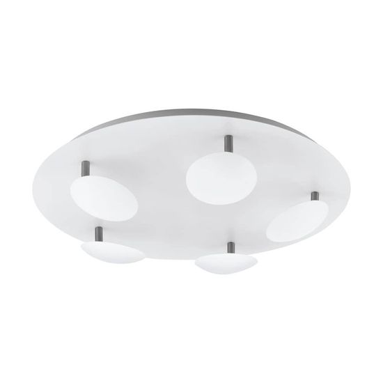 EGLO 97648 CERTINO LED Deckenleuchte nickel-matt 5x4.5W 3000K warmweiss