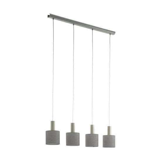 EGLO 97674 CONCESSA 2 Pendelleuchte grau 4xE27