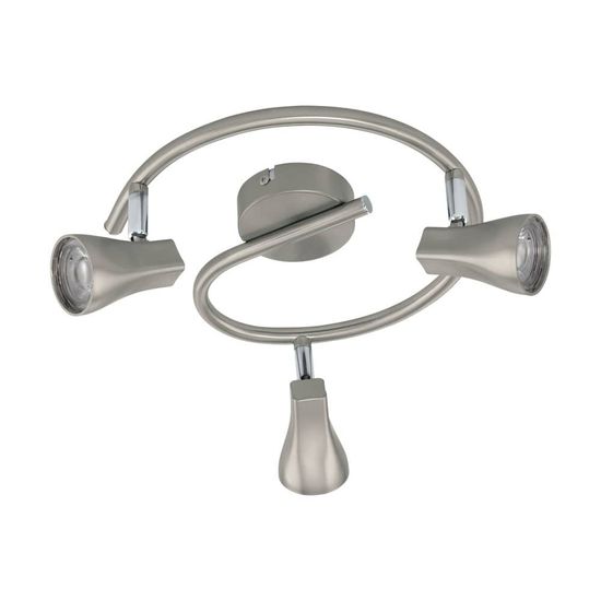 EGLO 97825 TIBERIO 1 LED Spot-Leuchte nickel-matt 3x3W 3000K warmweiss