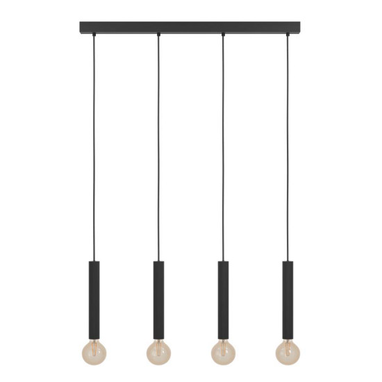 Eglo 98057 CORTENOVA E27 4-fach Hängeleuchte 840x60mm Schwarz