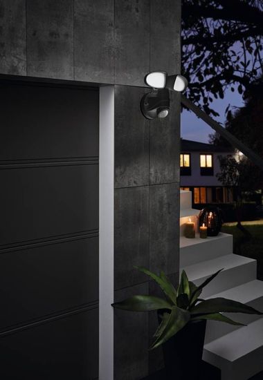 Eglo 98176 PAGINO LED Außen-Wand-/Deckenleuchte 13W Sensor Schwarz Tageslichtweiss IP44