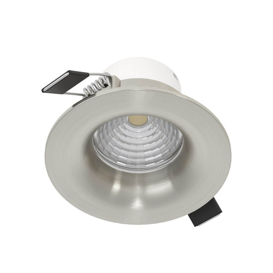 Eglo LED Einbauspot Saliceto dimmbar 4,8W warmweiss 2700K Nickel-matt Aluminium Ø9cm 98244