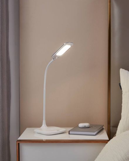 Eglo 98247 MASSERIE LED Tischleuchte 3,4W Weiss 3-step dimming neutralweiss dimmbar