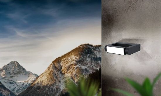 Eglo 98266 DONINNI 1 LED Außen-Wand-/Deckenleuchte 6,2W 135x120mm Weiss Warmweiss IP55