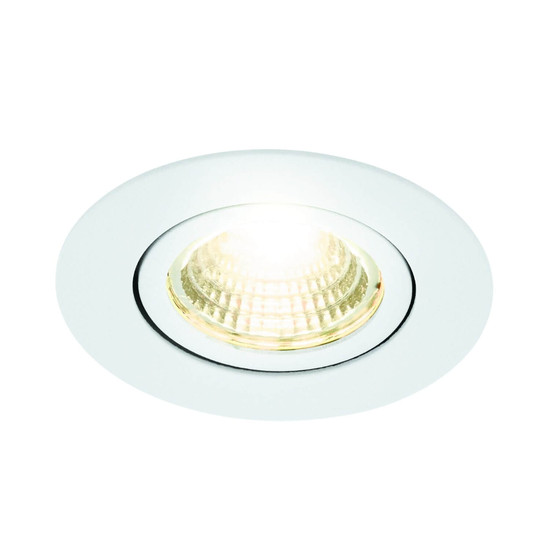 Eglo LED Einbauspot Saliceto dimmbar 4,8W warmweiss 2700K Weiss Aluminium Ø9cm 98301