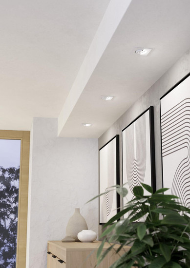 Eglo LED Einbauspot Saliceto dimmbar 4,8W warmweiss 2700K Weiss Aluminium 9x9cm 98302