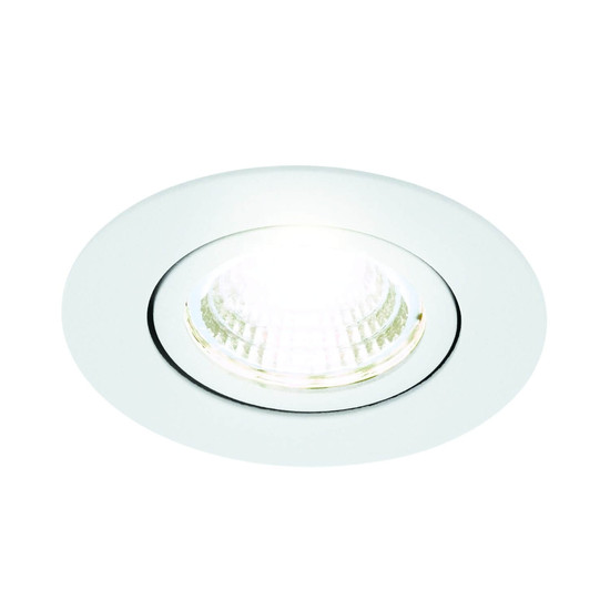 Eglo LED Einbauspot Saliceto dimmbar 6,4W neutralweiss 4000K Weiss Aluminium Ø9cm 98305
