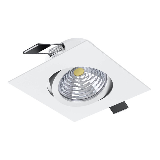 Eglo LED Einbauspot Saliceto dimmbar 6,4W neutralweiss 4000K Weiss Aluminium 9x9cm 98306