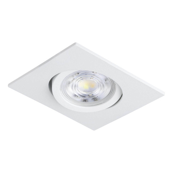 Eglo LED Einbauspot Saliceto dimmbar 6,4W neutralweiss 4000K Weiss Aluminium 9x9cm 98306