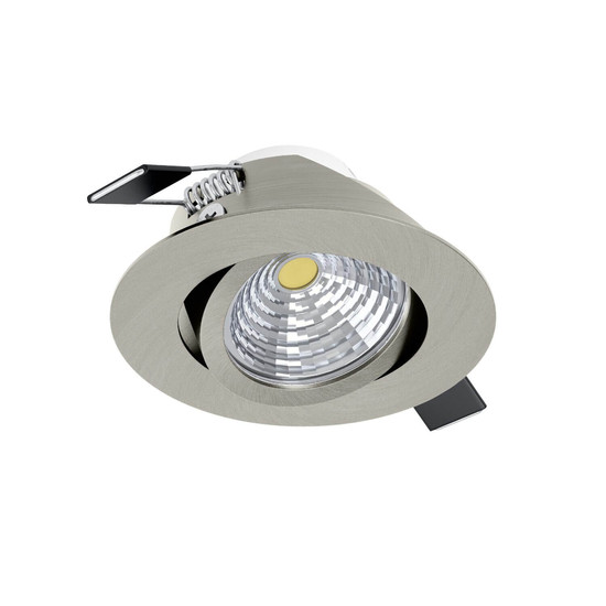 Eglo LED Einbauspot Saliceto dimmbar 6,4W neutralweiss 4000K Nickel-matt Aluminium Ø9cm 98307