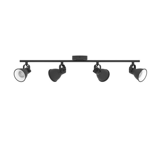 Eglo 98408 SERAS 2 LED GU10 4-fach Spotleuchte 4x3W 770x65mm Schwarz