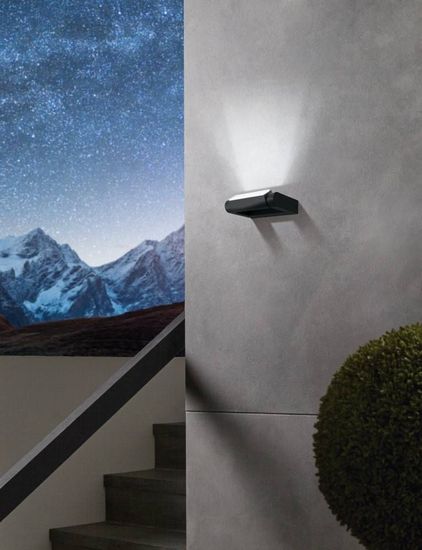 Eglo 98707 BRIANZA LED Außen-Wand-/Deckenleuchte 4,8W Schwarz Warmweiss IP44