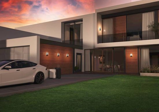 Eglo 98726 RIFORANO LED Außen-Wand-/Deckenleuchte 2x5W Sensor Schwarz Weiss Warmweiss IP44