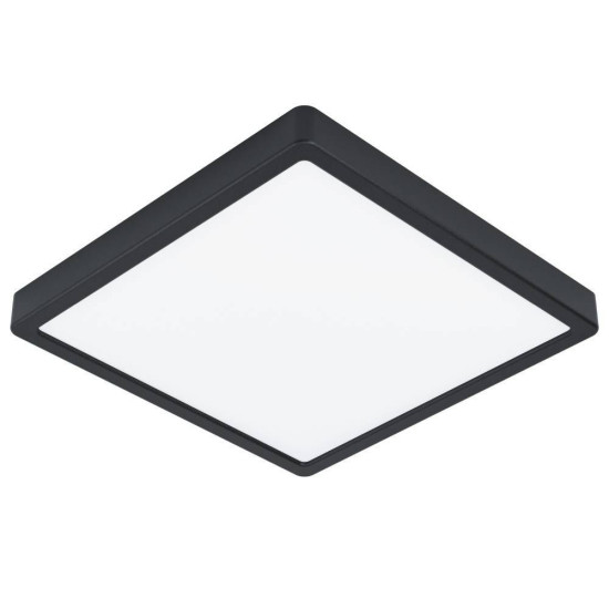 Eglo 99271 FUEVA 5 LED Aufbauleuchte 20,5W 285x285mm Schwarz Weiss Warmweiss IP44