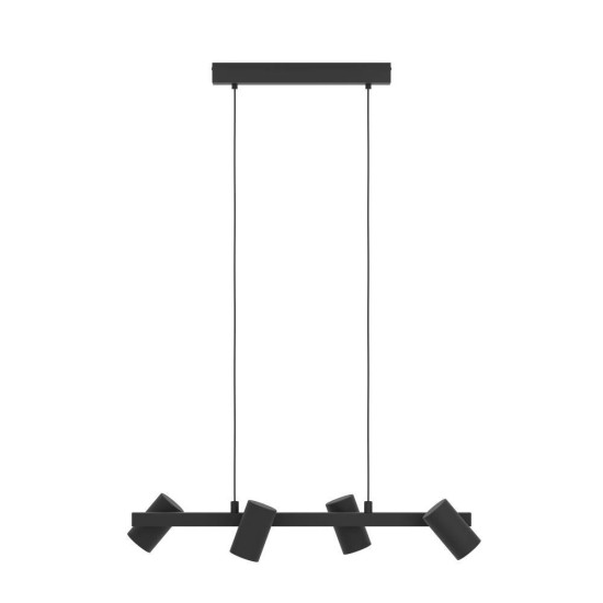 Eglo 99463 GATUELA 1 E14 4-fach Hängeleuchte 760x190mm Schwarz