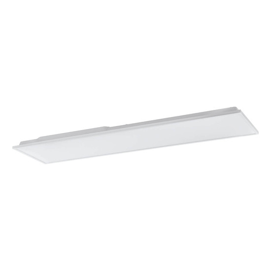 Eglo LED Deckenleuchte Herrora-Z Smart 3-flammig dimmbar 3x 10,5W CCT warm-/tageslichtweiss 2700-6500K Zigbee Weiss Aluminium 120x30cm 99549