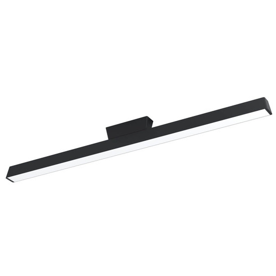 Eglo LED Deckenleuchte Simolaris-Z Smart dimmbar 35W RGB CCT warm-/tageslichtweiss 2700-6500K Zigbee Schwarz Aluminium Stahl 122x11cm 99602