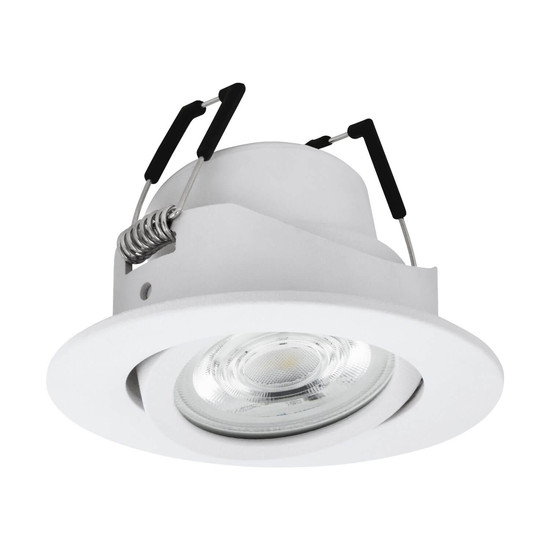 Eglo LED Einbauspot Saliceto-Z Smart dimmbar 4,7W RGB CCT warm-/tageslichtweiss 2700-6500K Zigbee Weiss Aluminium Ø9cm 99671