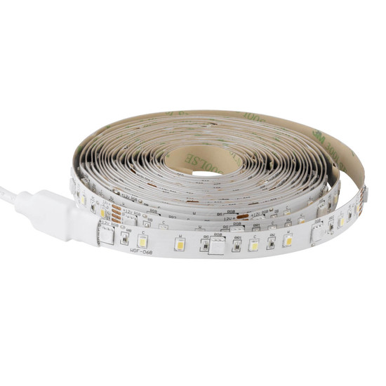 Eglo LED-Streifen LED Stripe-Z Smart dimmbar 11W RGB CCT warm-/tageslichtweiss 2700-6500K Zigbee Weiss 5m 99686