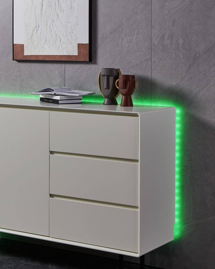 Eglo LED-Streifen LED Stripe-Z Smart 8-flammig dimmbar 8x 3W RGB CCT warm-/tageslichtweiss 2700-6500K Zigbee Weiss 8m 99687