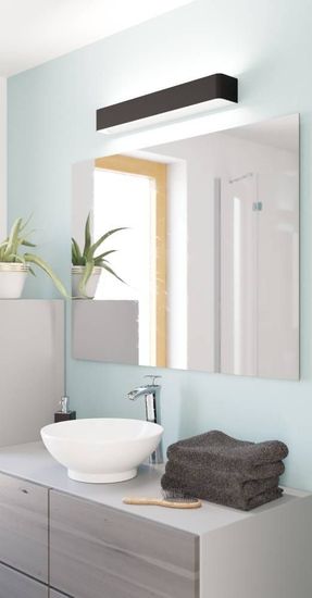 Eglo 99691 SANIA 5 LED Wand-/Deckenleuchte 26,5W Schwarz Weiss Satiniert Warmweiss IP44